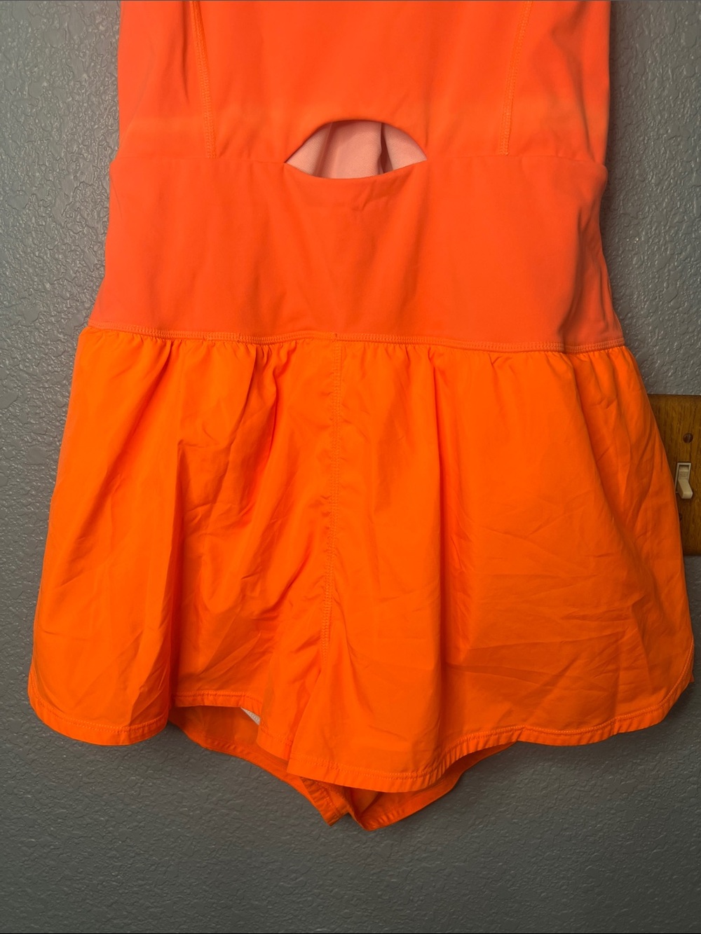 Free Movement x Free People Righteous Runsie in Flame Orange 45465 Size Large - Picture 6 of 12